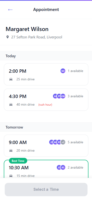 Appointments Mobile App