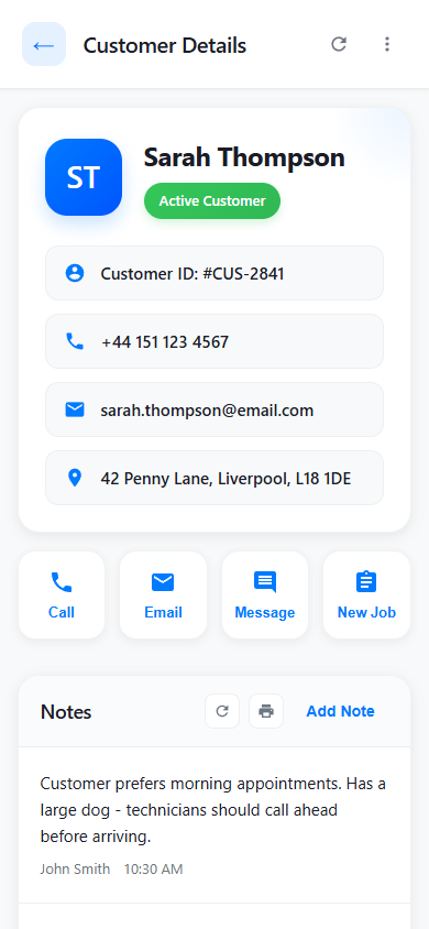 CRM Mobile App